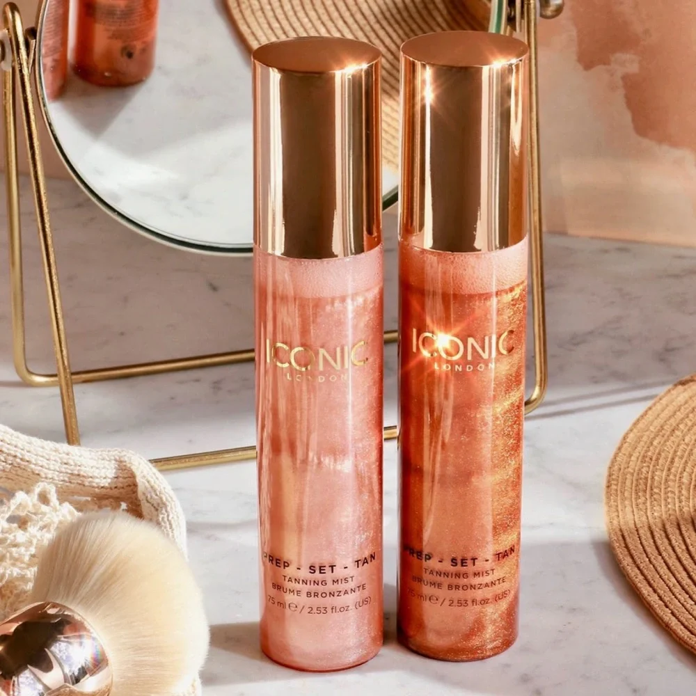 ICONIC LONDON Prep Set Tan Mousse Original Tanning Mist Treatment $29 2.5oz NIB